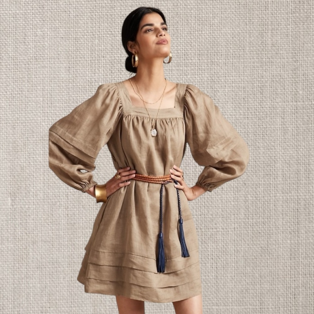 Banana Republic Ramie Mini Dress NWT